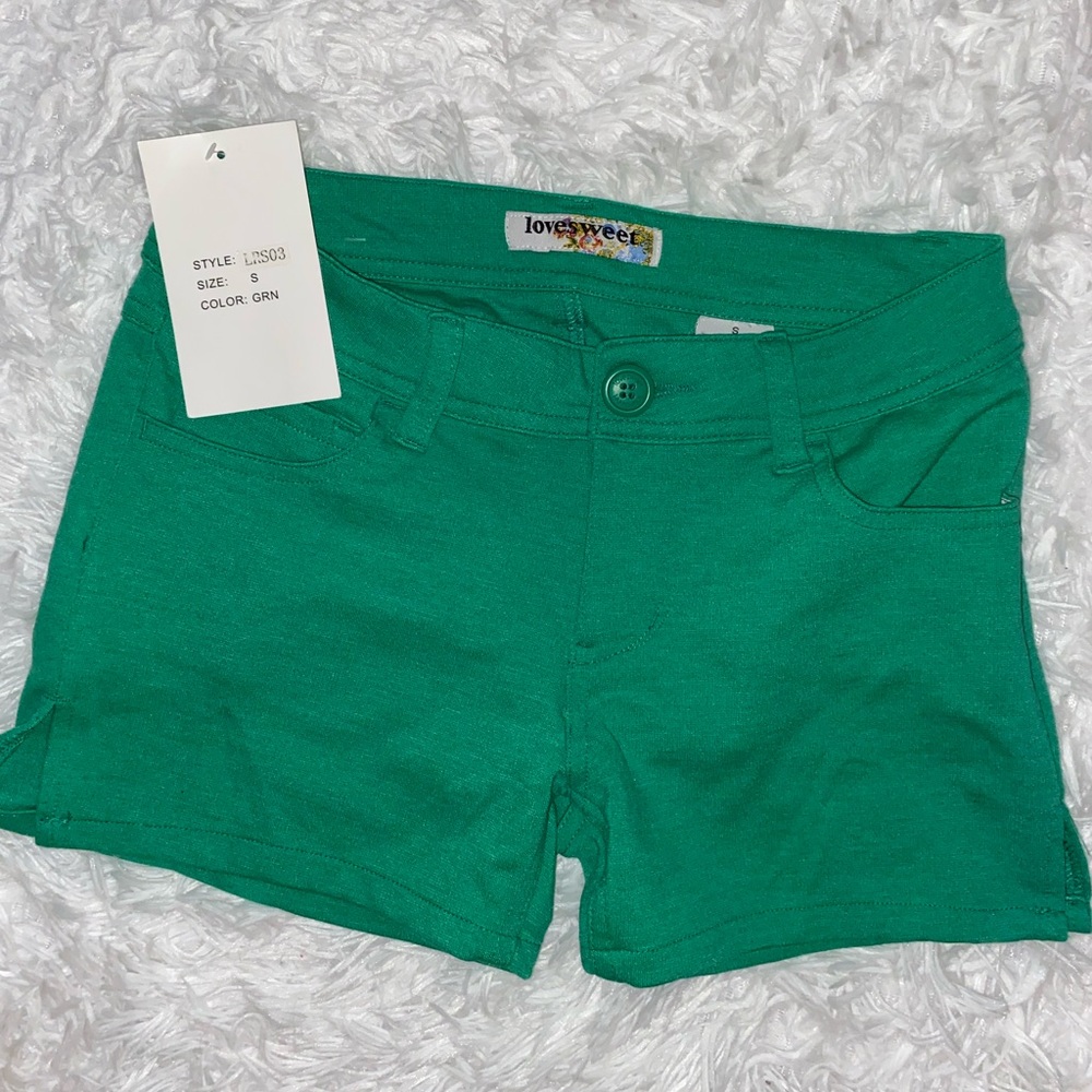 Green shorts